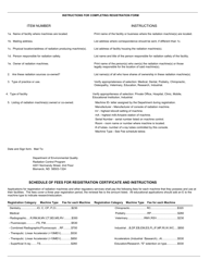 Form RCP-4 (SFN8428) Radiation Machine Registration - North Dakota, Page 2