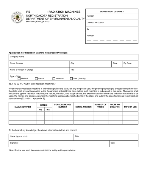 Form RCP-5 (SFN7590)  Printable Pdf