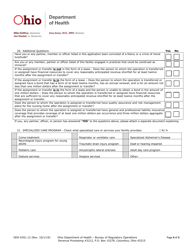 Form ODH6351.12 Nursing Home Change of Operator Application - Ohio, Page 6
