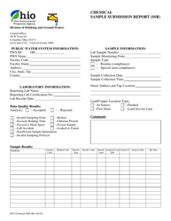 Document preview: Chemical Sample Submission Report (Ssr) - Ohio