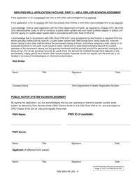 Form PWS-0903-PR Appendix B New Public Water System/Well Application Package - Ohio, Page 8