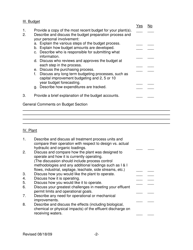 Ohio EPA Class IV Wastewater Treatment Examination Review Checklist - Ohio, Page 2