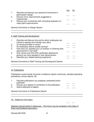 Ohio EPA Class IV Wastewater Treatment Examination Review Checklist - Ohio, Page 6