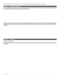 Form DHHS225-D Analytical Laboratory Application for Registration - North Carolina, Page 3