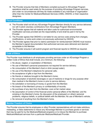 Form 02AD032E Conditions of Provider Participation - Advantage Program Environmental Modifications - Oklahoma, Page 3
