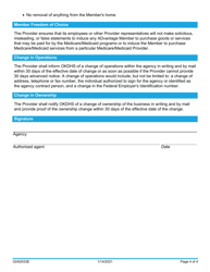 Form 02AD033E Durable Medical Equipment Conditions of Provider Participation - Advantage Program - Oklahoma, Page 4