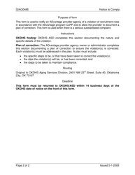 Form 02AG048E Notice to Comply - Oklahoma, Page 2
