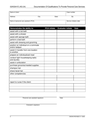 Form 02AG041E (AG-24) Documentation of Qualifications to Provide Personal Care Services - Oklahoma, Page 2