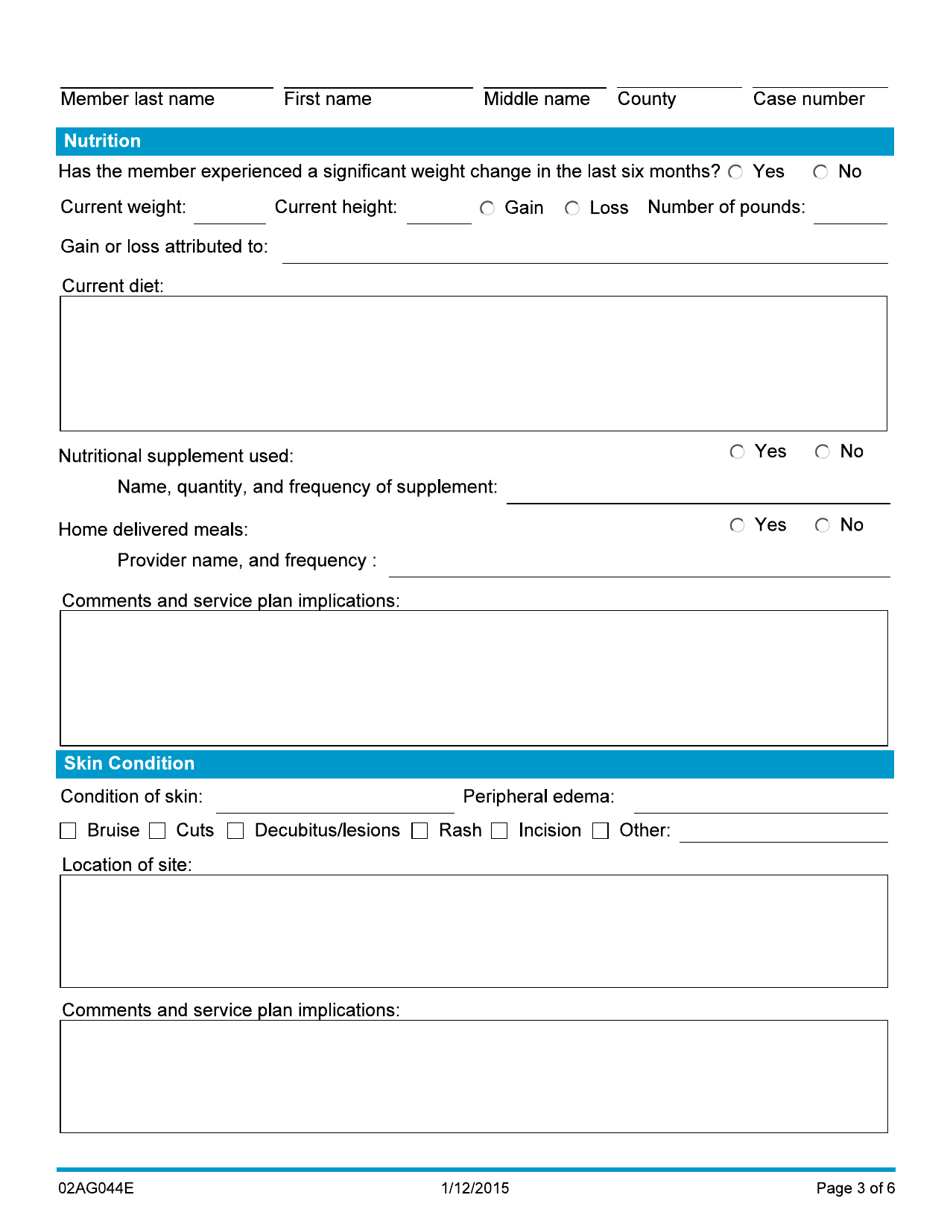 Form 02AG044E State Plan Personal Care Progress Note - Oklahoma, Page 3