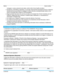 Form 02CB003E State Plan Personal Care Application Packet - Advantage Program - Oklahoma, Page 3