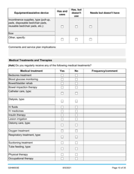 Form 02HM003E (AG-003) Part III Uniform Comprehensive Assessment - Medical Assessment - Oklahoma, Page 10