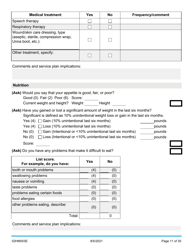 Form 02HM003E (AG-003) Part III Uniform Comprehensive Assessment - Medical Assessment - Oklahoma, Page 11