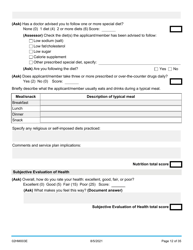 Form 02HM003E (AG-003) Part III Uniform Comprehensive Assessment - Medical Assessment - Oklahoma, Page 12