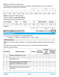 Form 02HM003E (AG-003) Part III Uniform Comprehensive Assessment - Medical Assessment - Oklahoma, Page 2