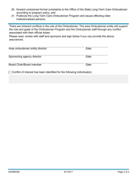 Form 02OM004E Area Ombudsman Program Assurance for Designated Entities - Long-Term Care Ombudsman Program - Oklahoma, Page 2