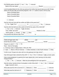 Form 03EN001E (CSED-1) Application for Child Support Services - Oklahoma, Page 11