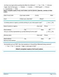 Form 03EN001E (CSED-1) Application for Child Support Services - Oklahoma, Page 13