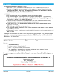 Form 03EN001E (CSED-1) Application for Child Support Services - Oklahoma, Page 15