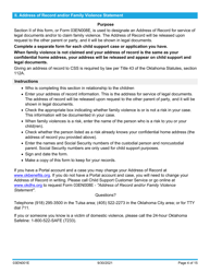 Form 03EN001E (CSED-1) Application for Child Support Services - Oklahoma, Page 4