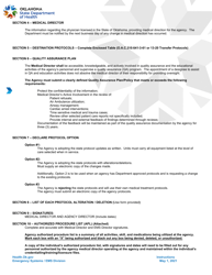 Agency Protocol Application - Oklahoma, Page 2