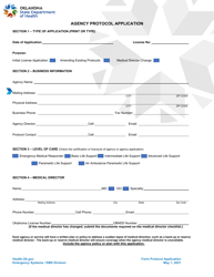 Agency Protocol Application - Oklahoma, Page 3