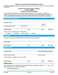 Form 03EN006E Initial Notice to Employers - Oklahoma, Page 3
