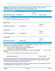 Form 03EN006E Initial Notice to Employers - Oklahoma, Page 4