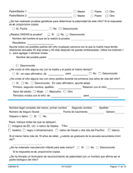 Formulario 03EN001S (CSED-1-SV) Servicios Y Responsabilidades De La Manutencion Infantil - Oklahoma (Spanish), Page 11