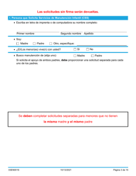 Formulario 03EN001S (CSED-1-SV) Servicios Y Responsabilidades De La Manutencion Infantil - Oklahoma (Spanish), Page 3