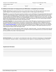 Form 03EN100E Income Witholding for Support - Oklahoma, Page 3