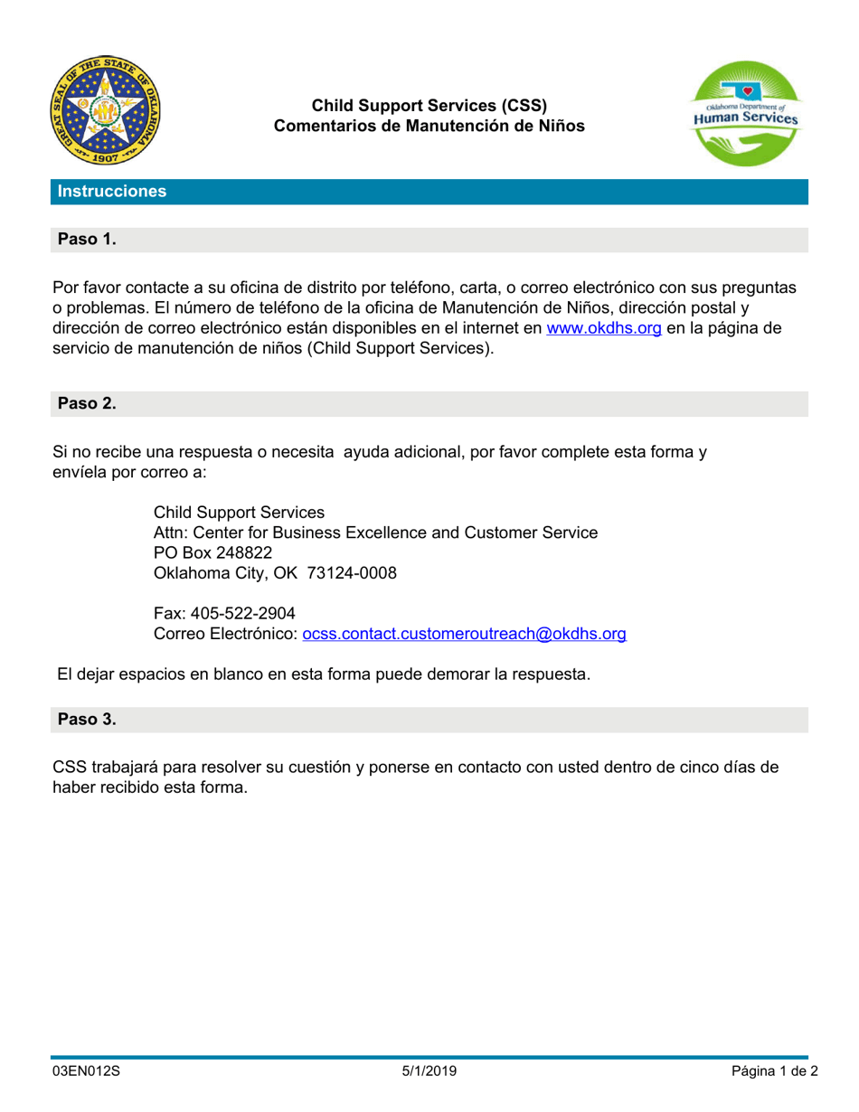 Formulario 03EN012S (CSED-11-A-SV) - Fill Out, Sign Online and Download ...
