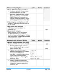 Form 03EN025E &quot;Child Support Computation&quot; - Oklahoma, Page 2