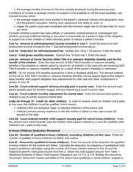 Instructions for Form 03EN025E Child Support Computation - Oklahoma, Page 3