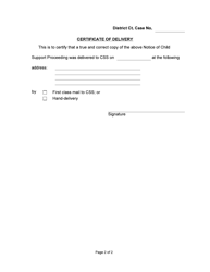 Form 03ES006E Notice of Child Support Proceeding - Oklahoma, Page 2