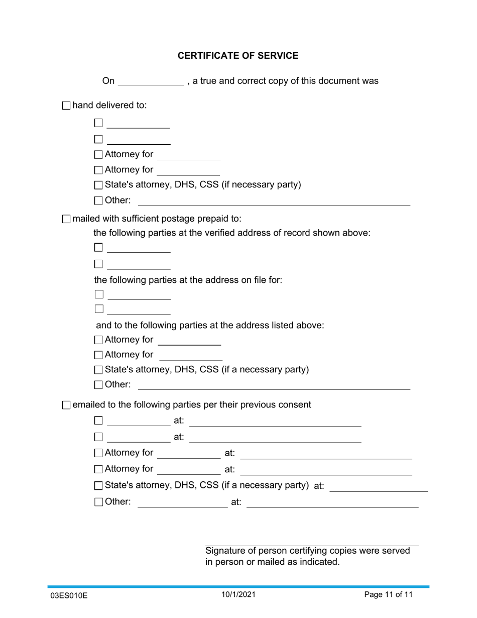 Form 03ES010E Child Support Order - Oklahoma, Page 11
