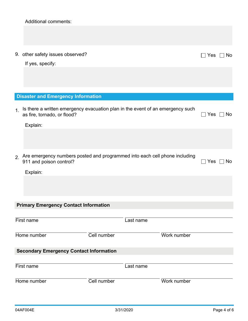 Form 04AF004E House Assessment - Oklahoma, Page 4