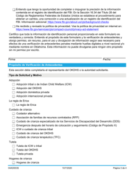 Formulario 04AD003S (ADM-130) Solicitud De Verificacion De Antecedentes - Oklahoma (Spanish), Page 3