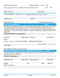 Form 04AF001E Resource Family Application - Oklahoma, Page 2