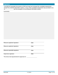 Form 04AF003E Resource Family Assessment - Oklahoma, Page 11