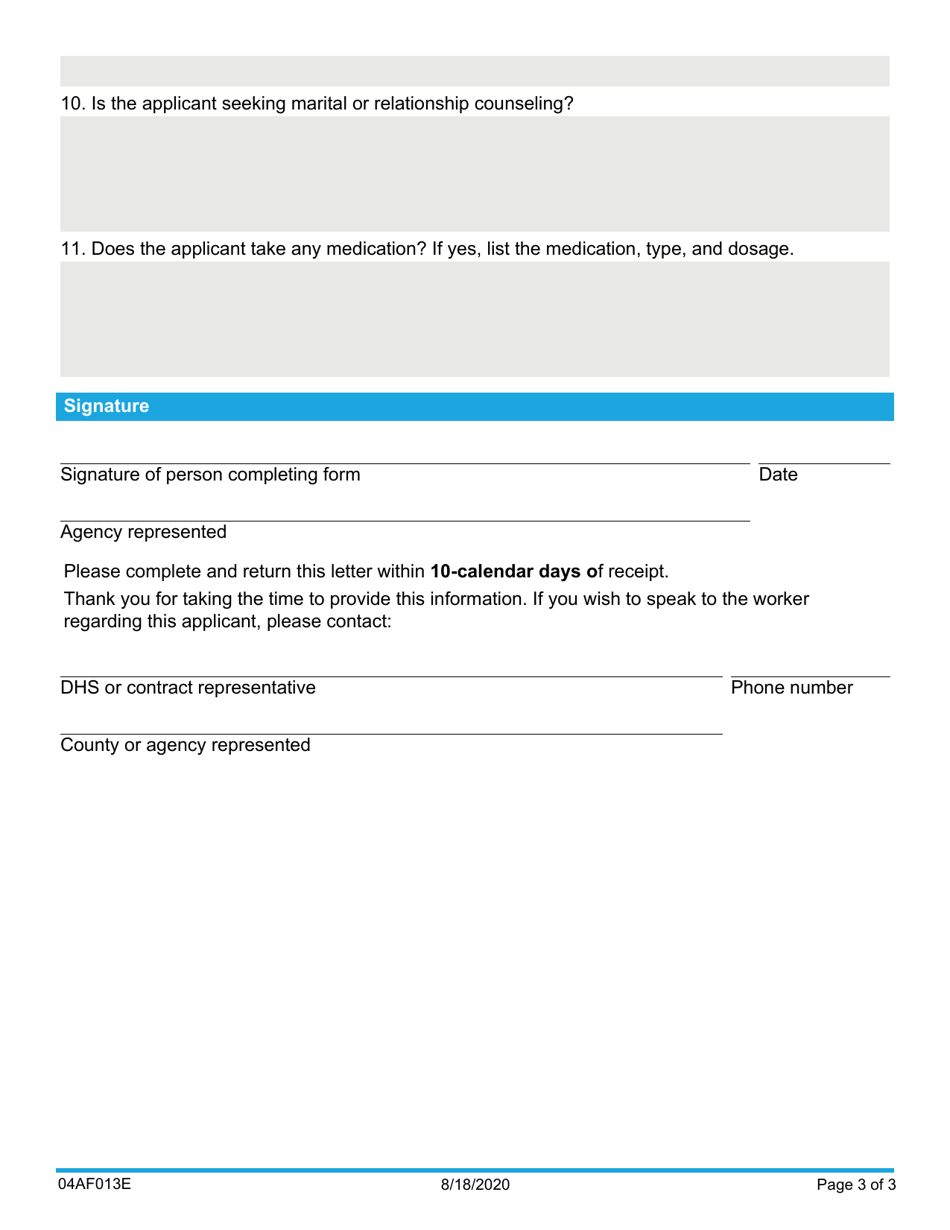 Form 04AF013E Adult Behavioral Health Reference Letter - Oklahoma, Page 3