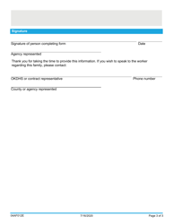 Form 04AF012E Child&#039;s Behavioral Health Reference Letter - Oklahoma, Page 3