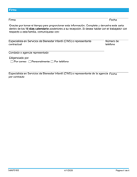 Formulario 04AF016S Carta De La Referencia Personal De La Familia De Recursos - Oklahoma (Spanish), Page 4