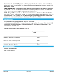 Form 04AF021E Verification of Receipt of DHS Rules - Oklahoma, Page 2