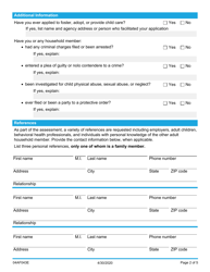 Form 04AF043E Resource Family Application - Other Adults in the Home - Oklahoma, Page 2