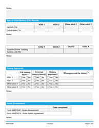Form 04AF053E Resource Family Assessment Review Tool - Oklahoma, Page 2