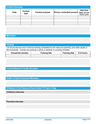 Form 04AF030E Resource Family Reassessment - Oklahoma, Page 2
