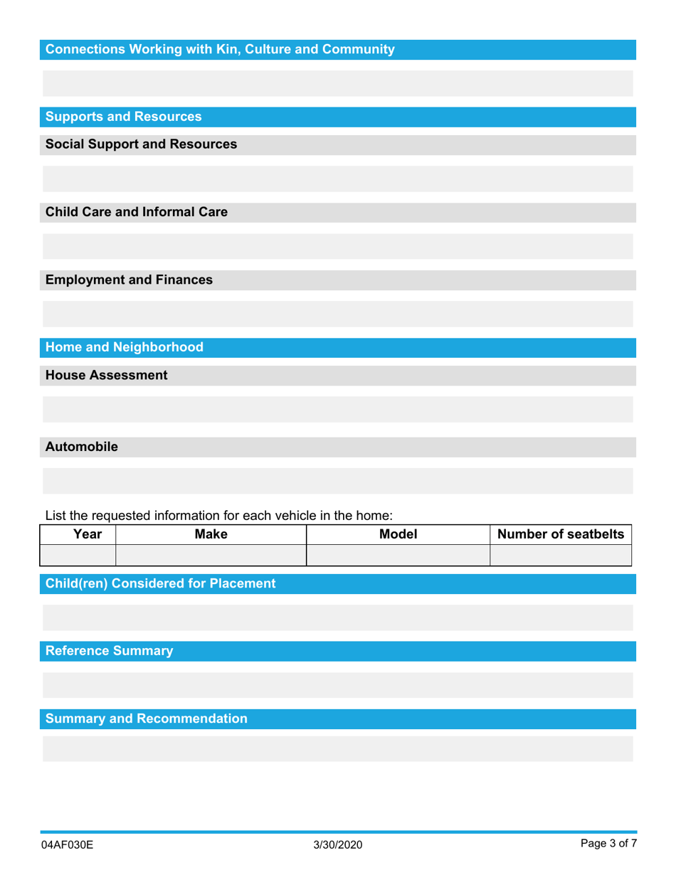 Form 04AF030E Resource Family Reassessment - Oklahoma, Page 3