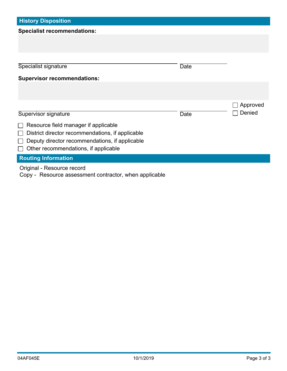 Form 04AF045E Annual Update Records Check - Oklahoma, Page 3