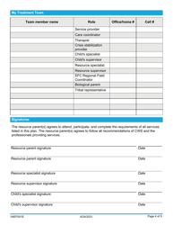 Form 04EF001E Enhanced Foster Care (Efc) Service &amp; Support Plan - Oklahoma, Page 4