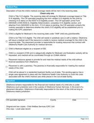 Form 04IC012E Interstate Compact on the Placement of Children (Icpc) Financial/Medical Plan - Oklahoma, Page 2